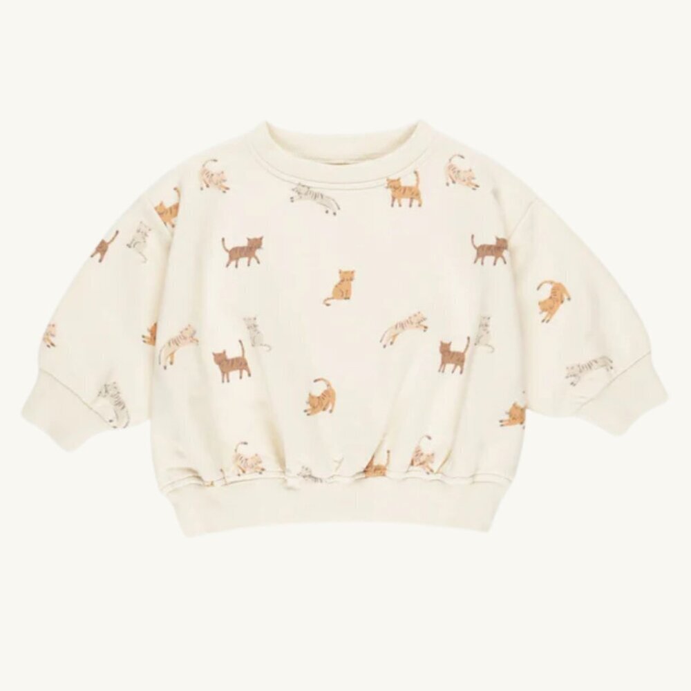NWT - Quincy Mae ORGANIC Cats Sweatshirt​​​